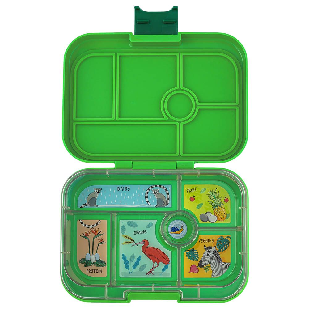 Yumbox - Bamboo Green Original 6 Compartment Bento Lunch Box - Jungle