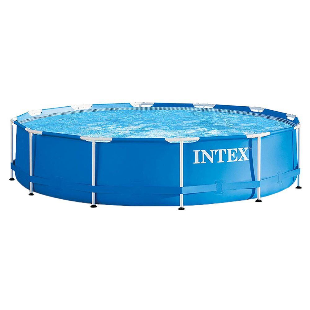 Intex Metal Frameonly Pool Without Pump(12ft)