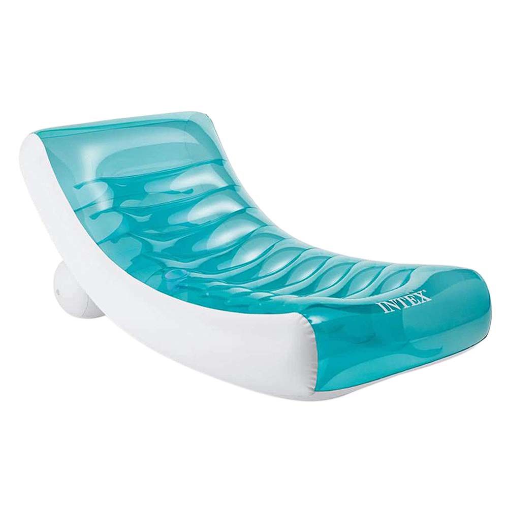 Intex - Rockin' Lounge - White & Clear - Inflatable Pool Float