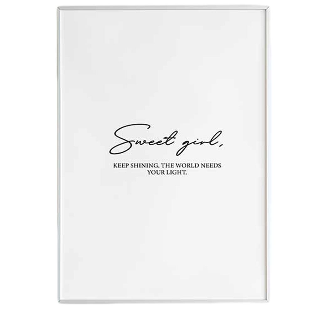 Twinkle And Giraffe Designs Sweet Girl Poster