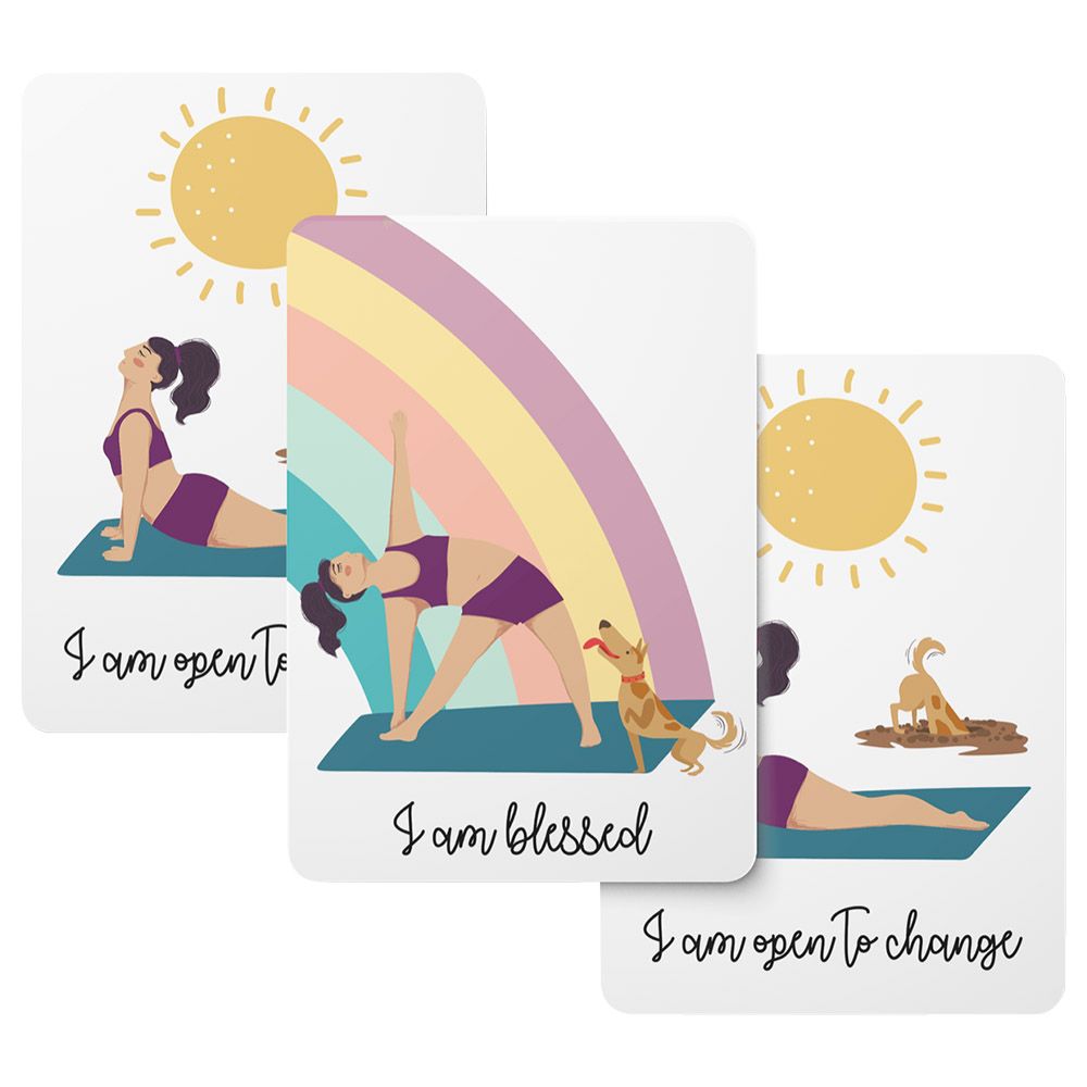 Twinkle & Giraffe Set Of 20 Yoga & The Dog Affirmation Cards