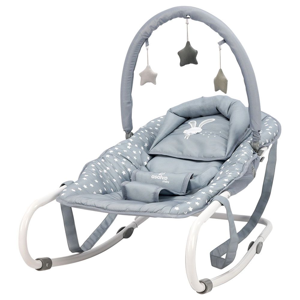 Asalvo - Baby Bouncer - Stars Grey