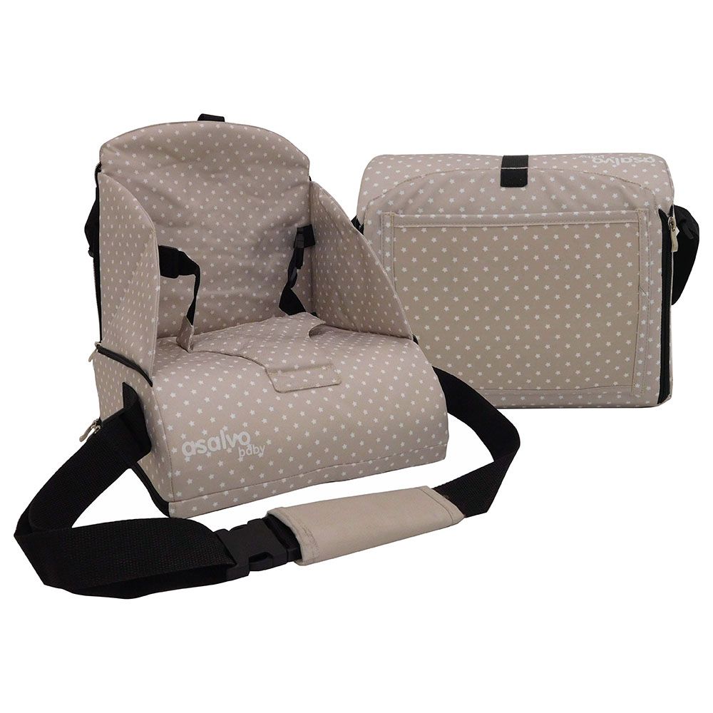 Asalvo - Go Anywhere Booster Seat - Stars Beige