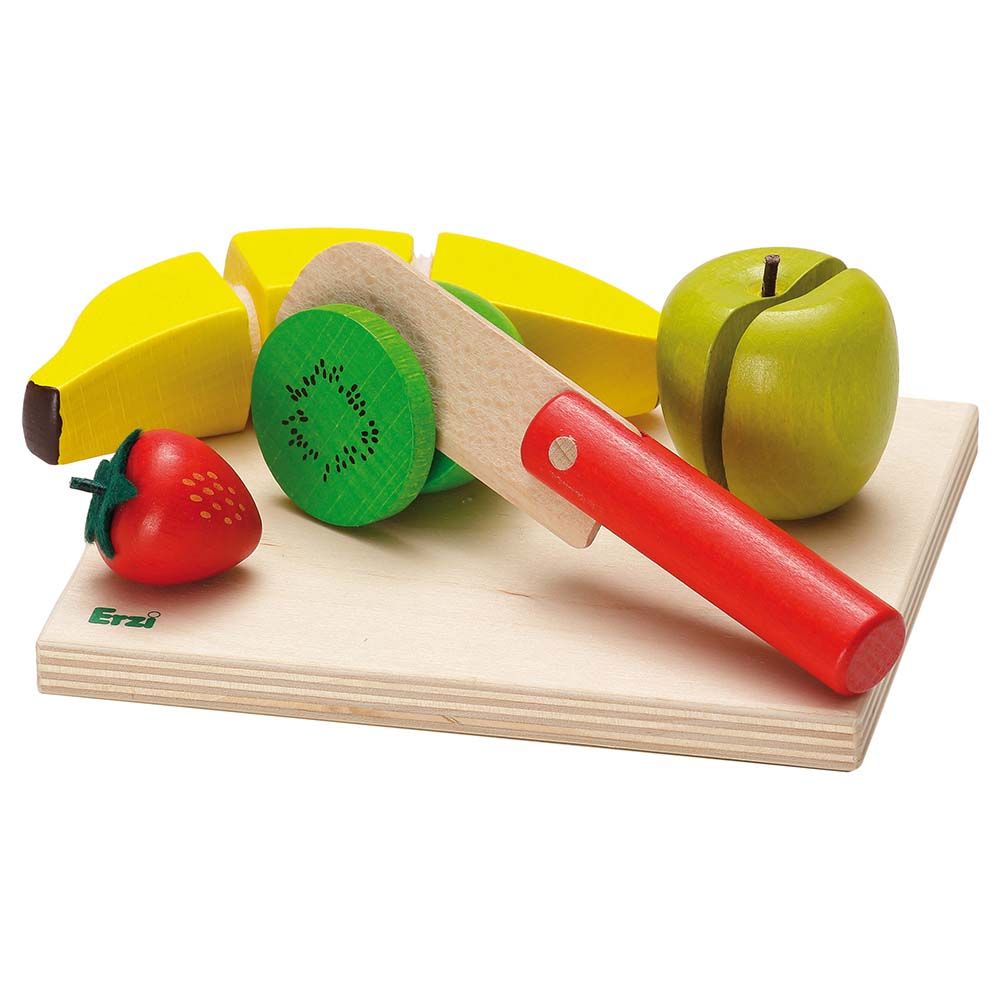 Erzi - Wooden Fruit Salad Cutting Set