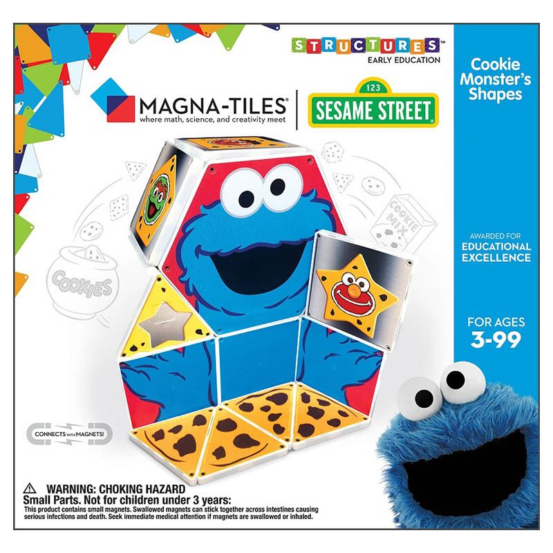 MAGNA-TILES - Structures Cookie Monster'S Shapes