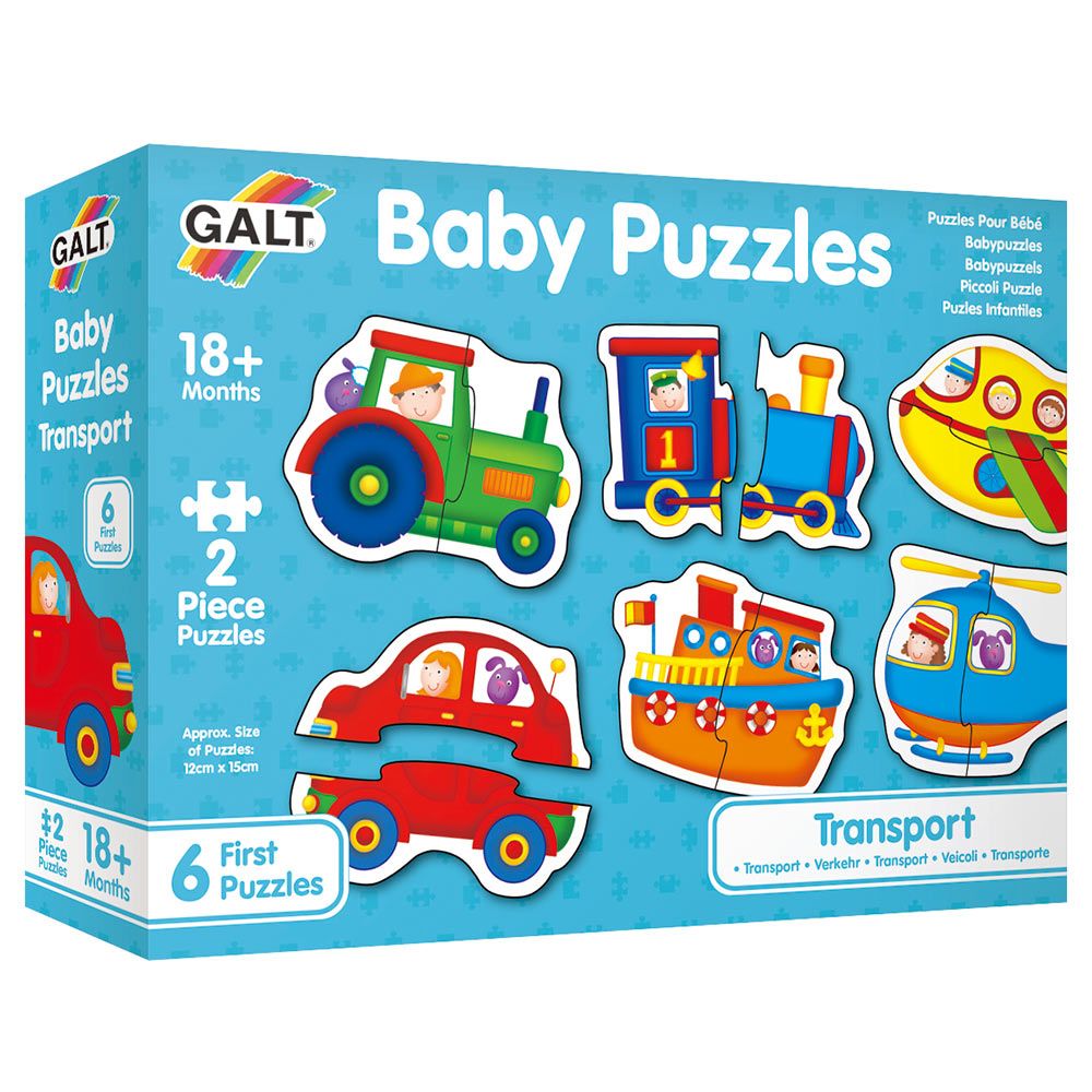 Galt Toys - Baby Transport Floor Puzzle Set of 6