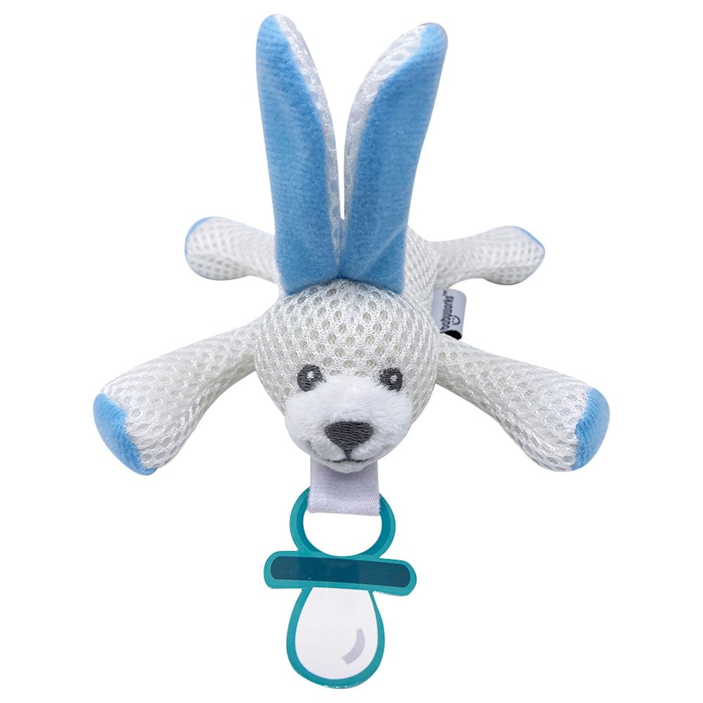 Babyworks - Pacifier Holder Breathable Toy Blue Bunny, Billy