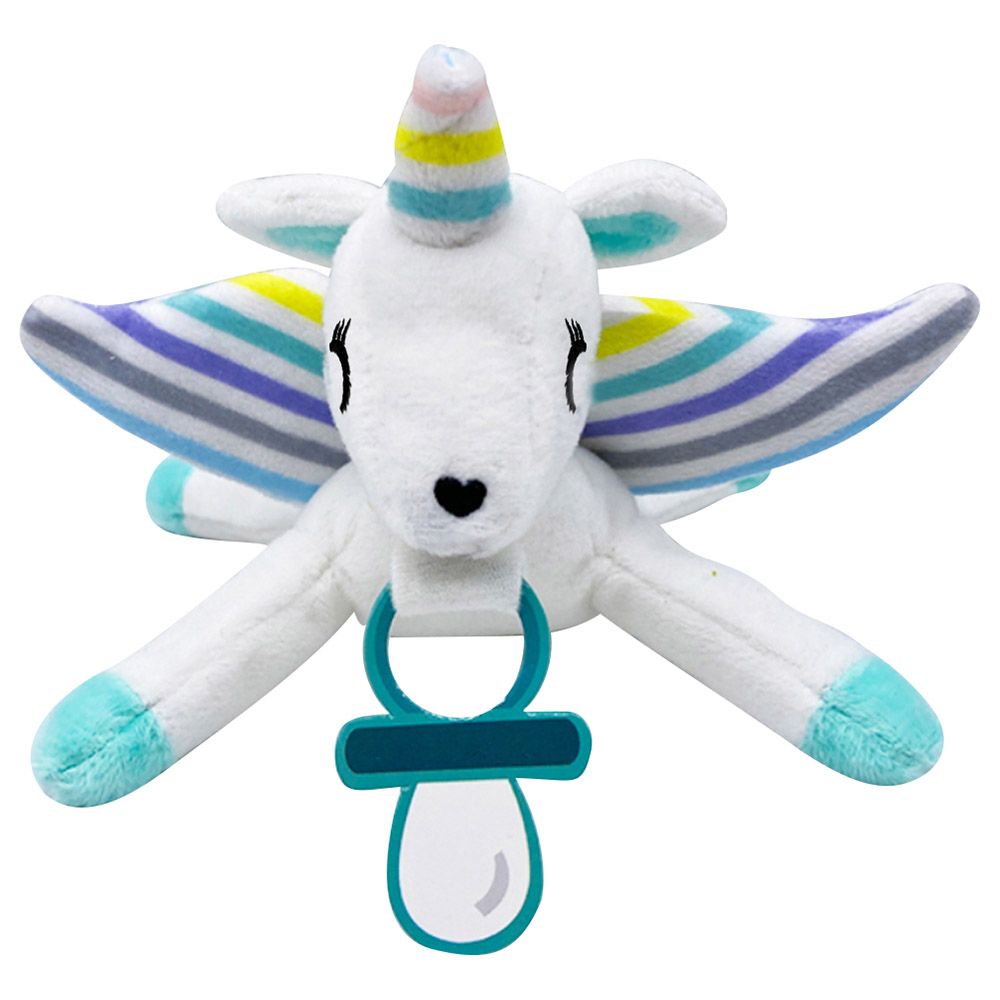 Babyworks - Pacifier Holder Plush Toy Rainbow - Unicorn