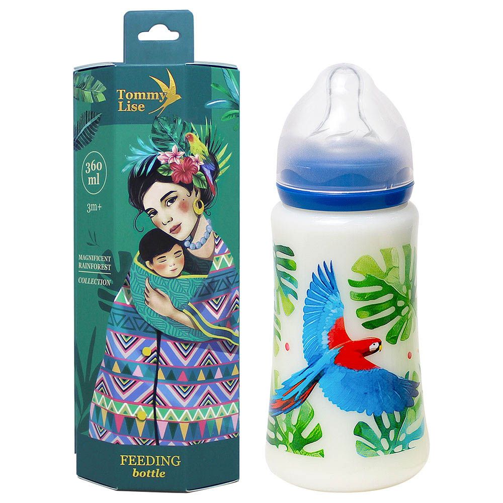 Tommy Lise - Wide Neck Baby Feeding Bottle - Feathery Mood