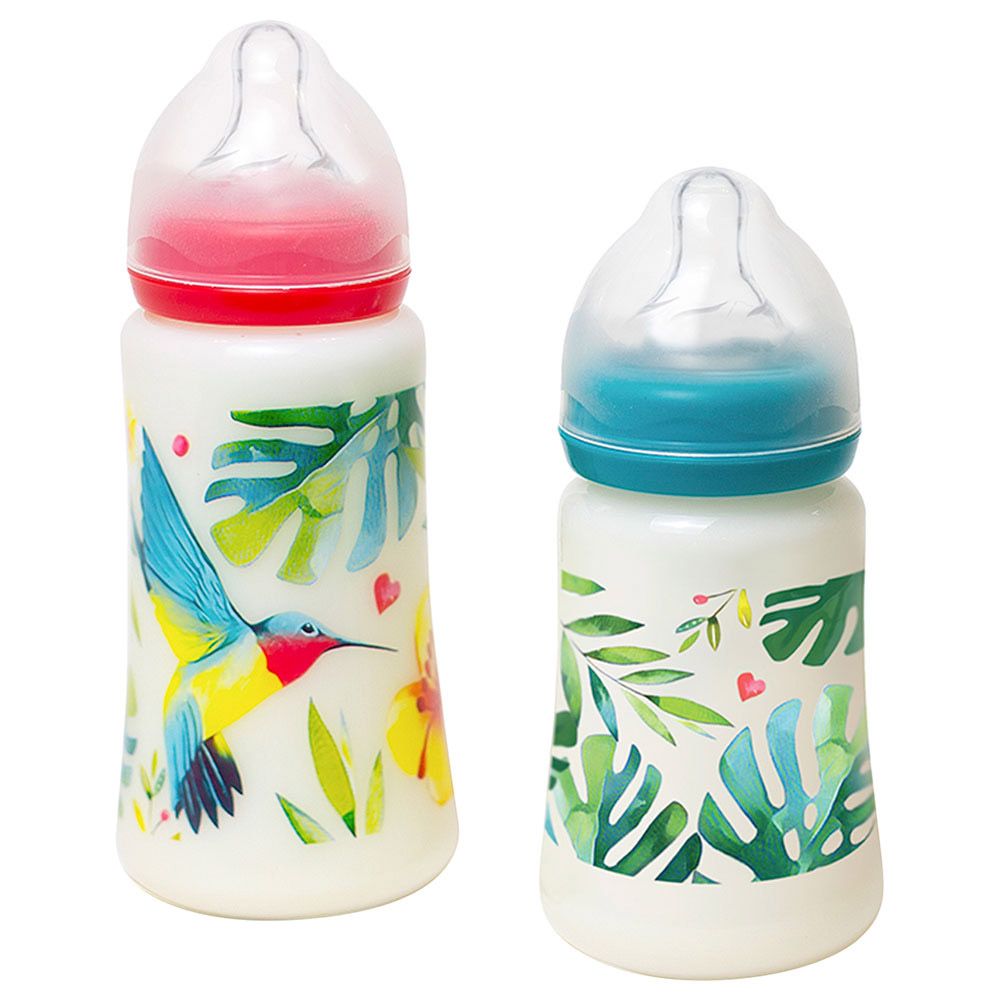 Tommy Lise - Wide Neck Set of Baby Bottles -Airy Grace