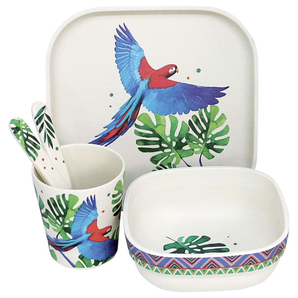 Tommy Lise - Eco Friendly Bamboo Dinner Set - Feathery Mood