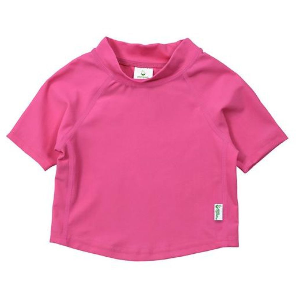 Green Sprouts - Short Sleeve Rashguard Shirt - Hot Pink