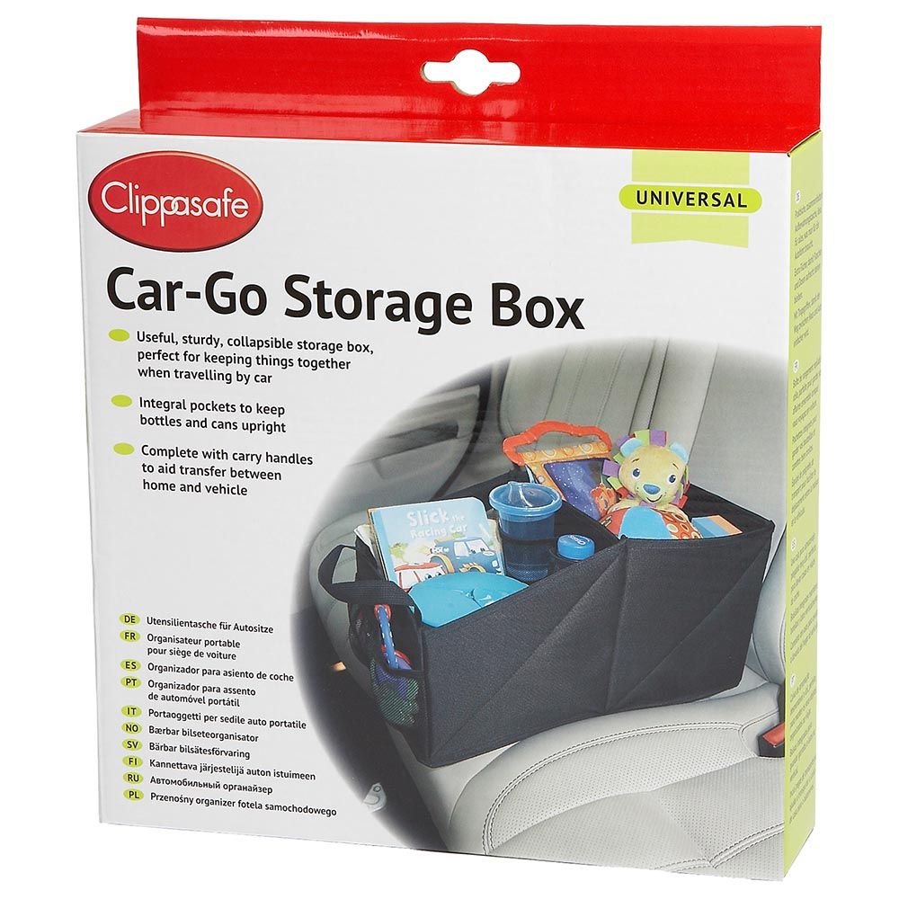 Clippasafe Car-Go Storage Box - Black