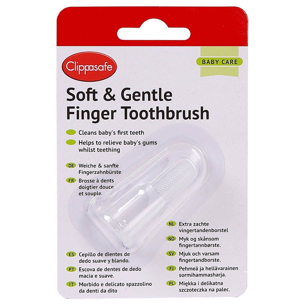 Clippasafe Finger Tooth Brush With Storage Case