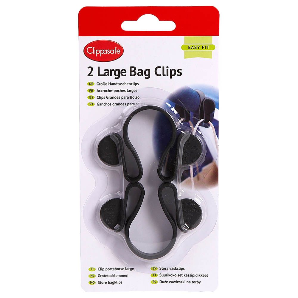 Clippasafe Bag Clips - Large Size Pack Of 2