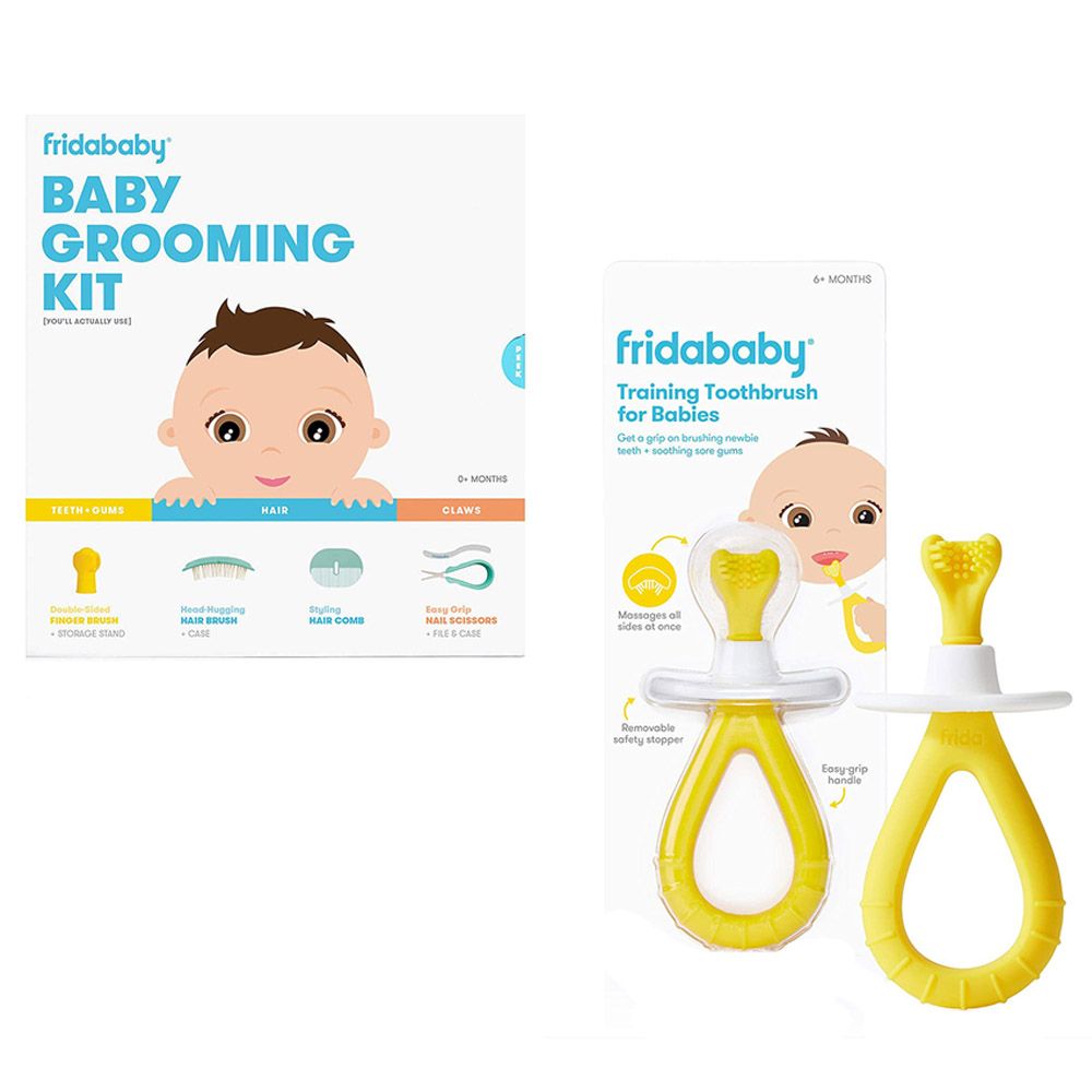 Fridababy - Baby Grooming Kit & Training Toothbrush for Babies