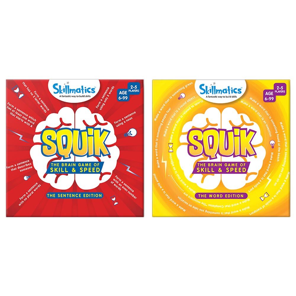 Skillmatics - Squik Sentence & Skillmatic Squik Word Card Game