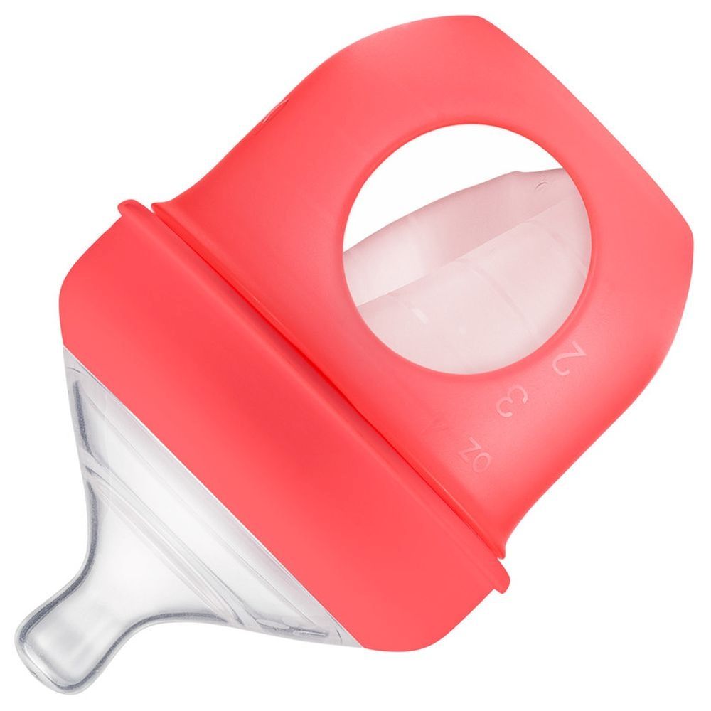 Boon - Nursh Silicone Bottle 4oz - Coral