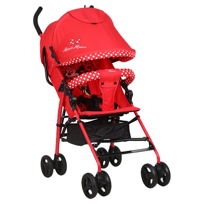 Disney - Minnie Mouse Lightweight Adventure Stroller w/ Storage Cabin