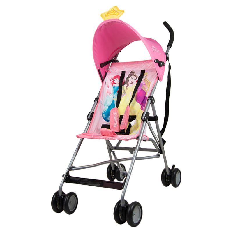 Disney - Princess 3D Crown Lightweight Buggy Stroller - Light Pink