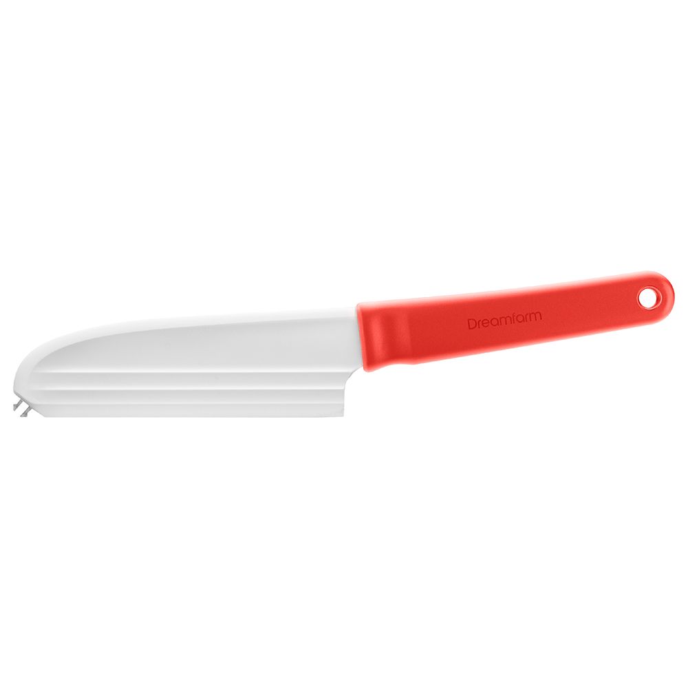 Dreamfarm - Knibble Lite Non-Stick Cheese Knife W/ Forks - Red