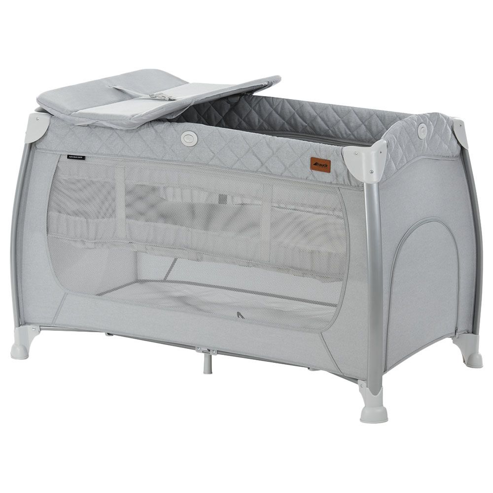 Hauck - Play N Relax Center Travel Cots - Grey