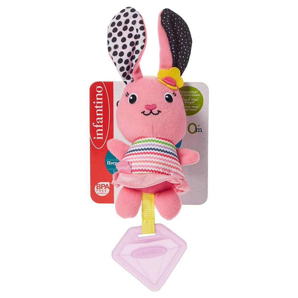 Infantino - Chime Pal Rabbit Soft Toy