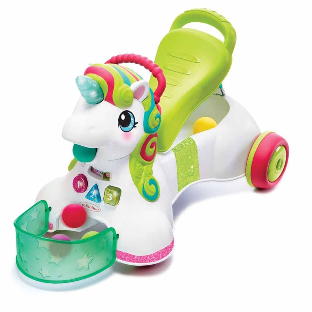 Infantino - 3-In-1 Sit, Walk & Ride Unicorn