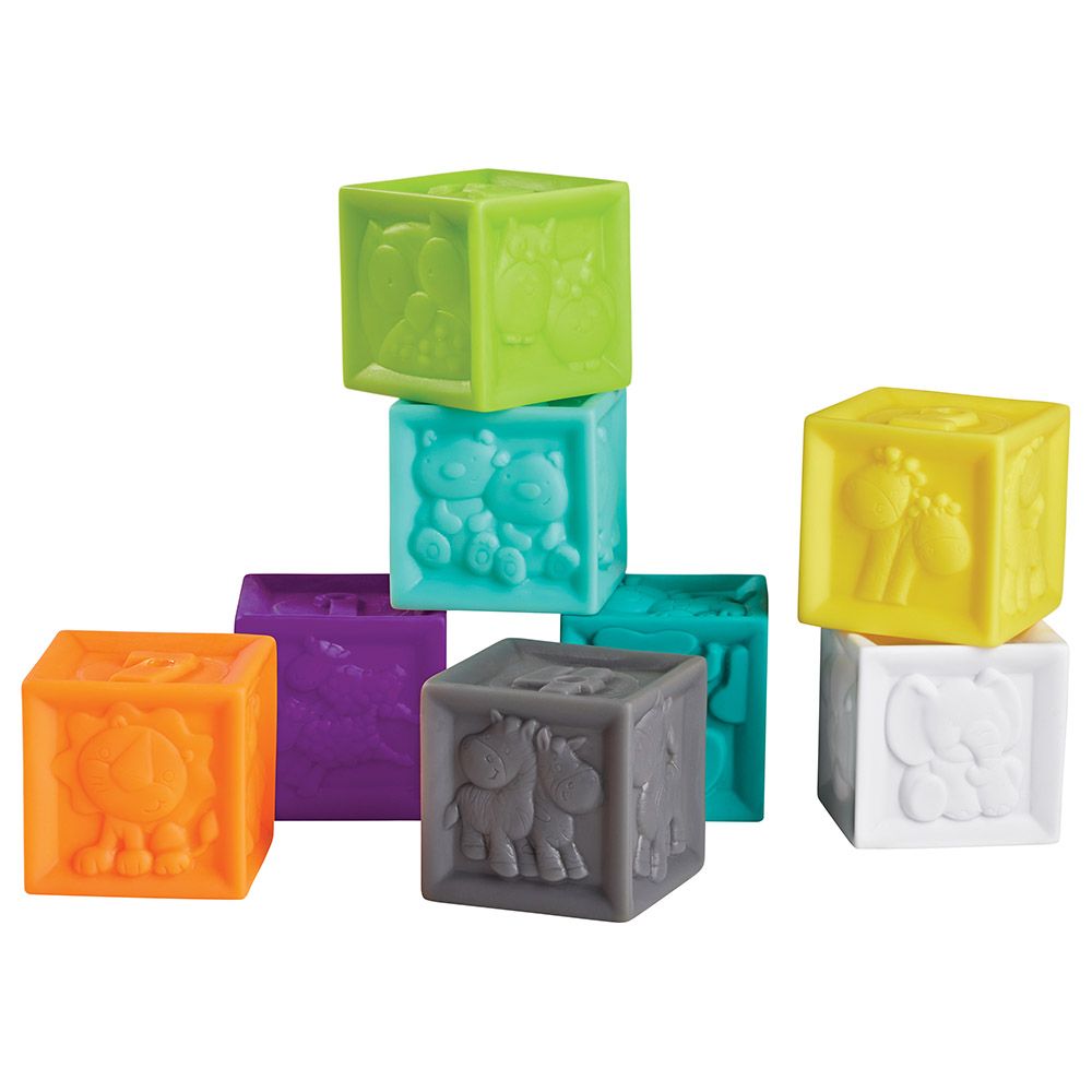 Infantino - Squeeze & Stack Block Set - 8pcs 