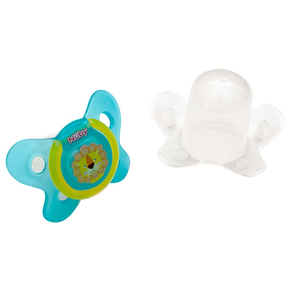 Nuby - Hedgehog Classic Oval Soother - Blue