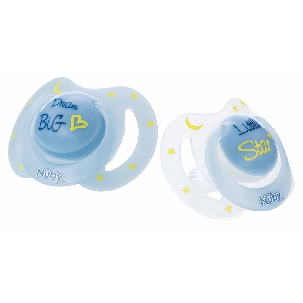 Nuby - Bowtie Glow In The Dark Pacifier Pack of 2