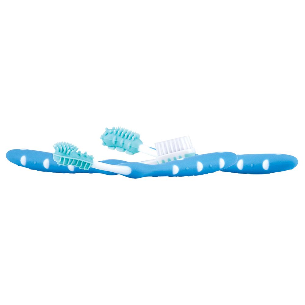 Nuby - Pack Of 3 Toothbrush - Blue 