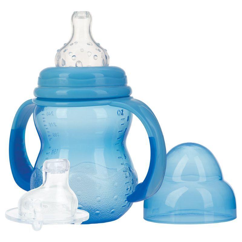 Nuby - Training bottle With Wide Neck 240ml - Blue