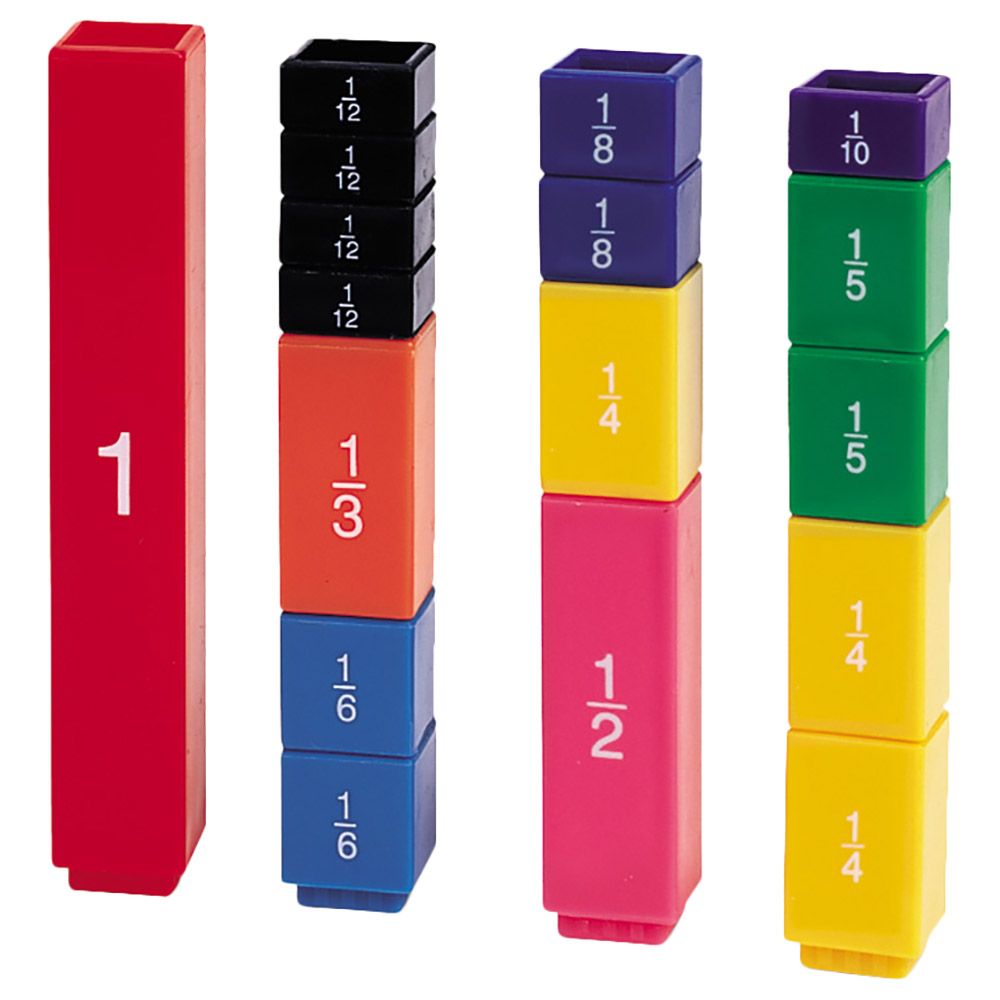 Learning Resources - Fraction Tower Fraction Cubes