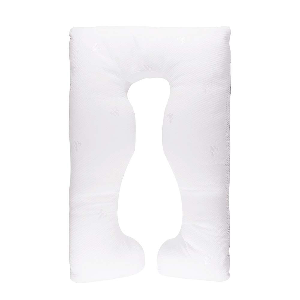 MOON - Full Body Pregnancy U-Shaped Pillow - White