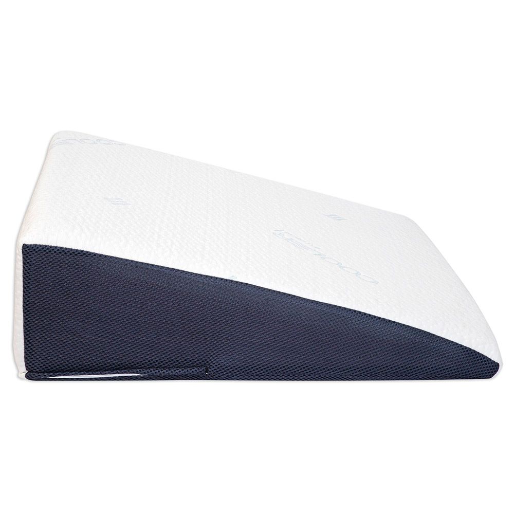 MOON - Cool Wedge Pillow W/ Cool Memory Foam For Acid Reflux, 60x60x20 cm