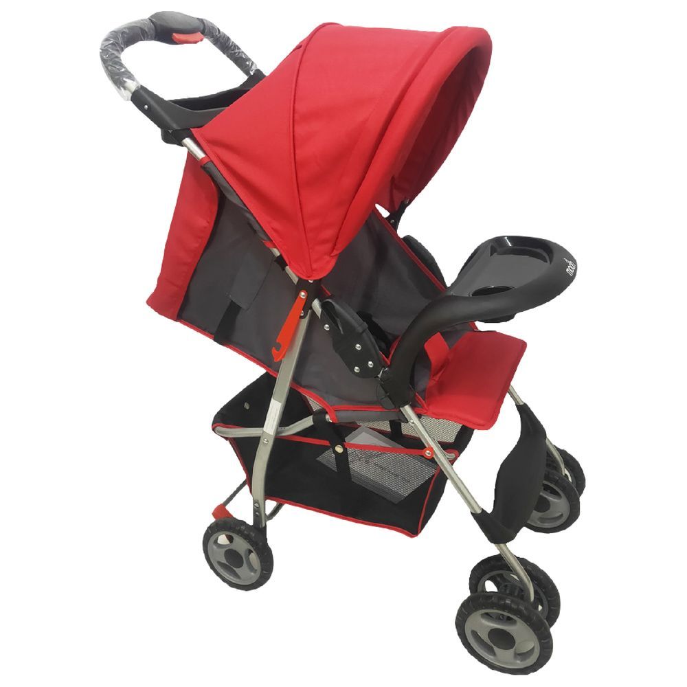 Moon - Bezik One Fold Stroller - Fire Red