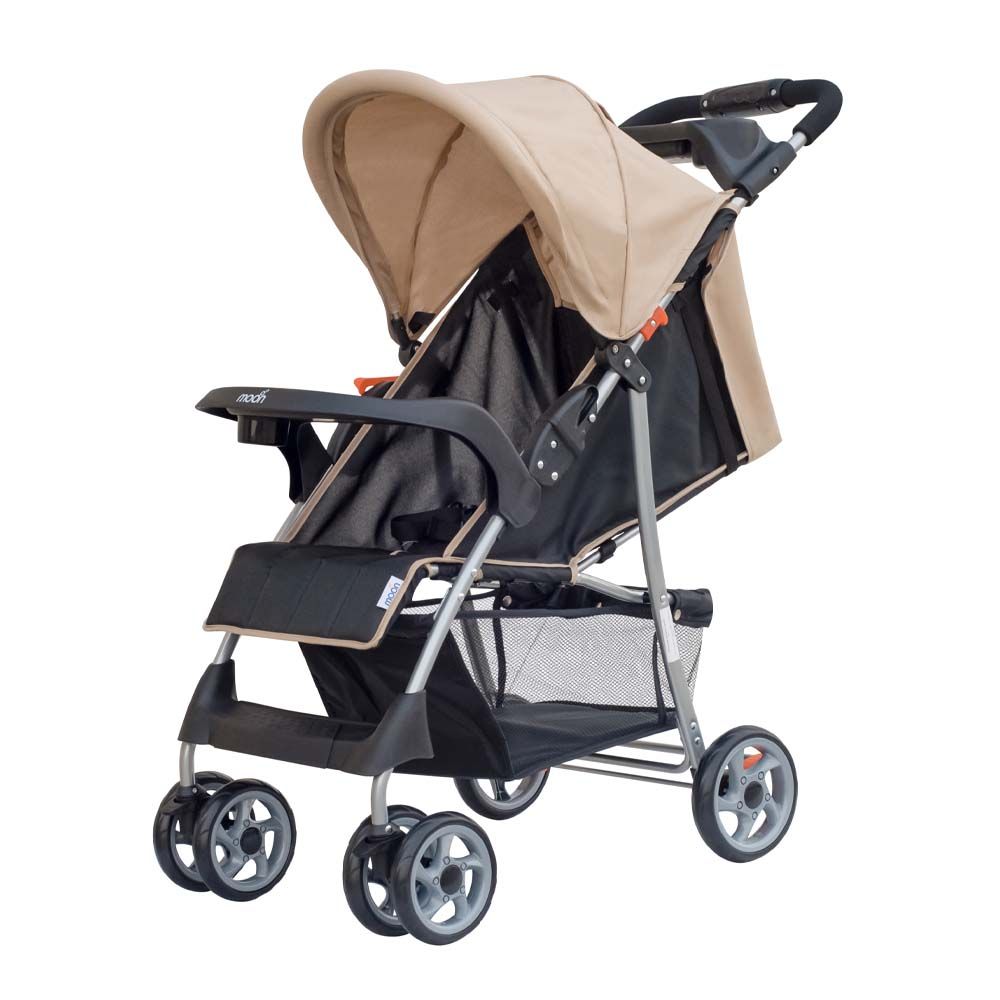 MOON - Trek One-Hand Fold Stroller - Beige