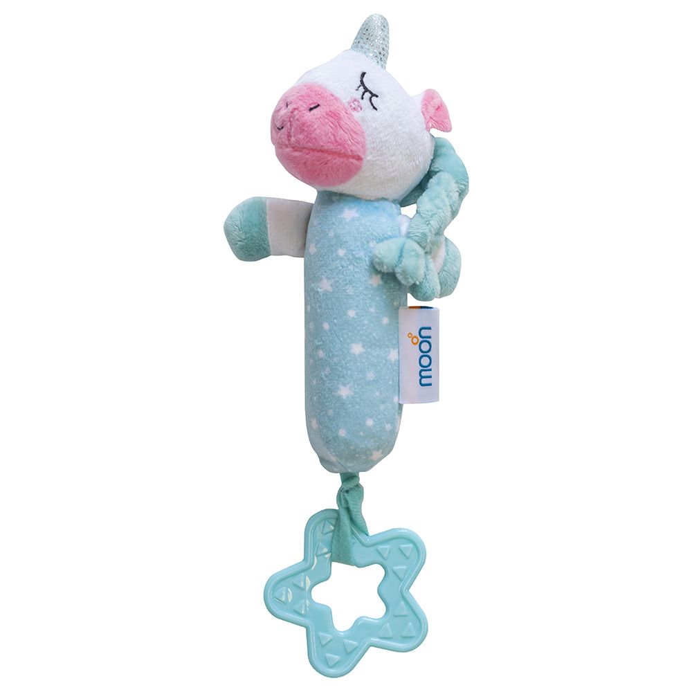 Moon - Soft Rattle Plush Toy - Unicorn