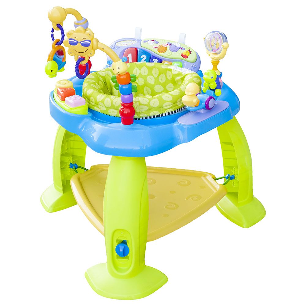 Moon - Baby Jumper Activity Center W/ Adjustable Seat - Blue