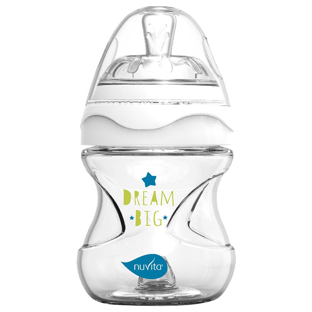 Nuvita - Mimic Feeding Bottle W/ Teat - 150ml - White