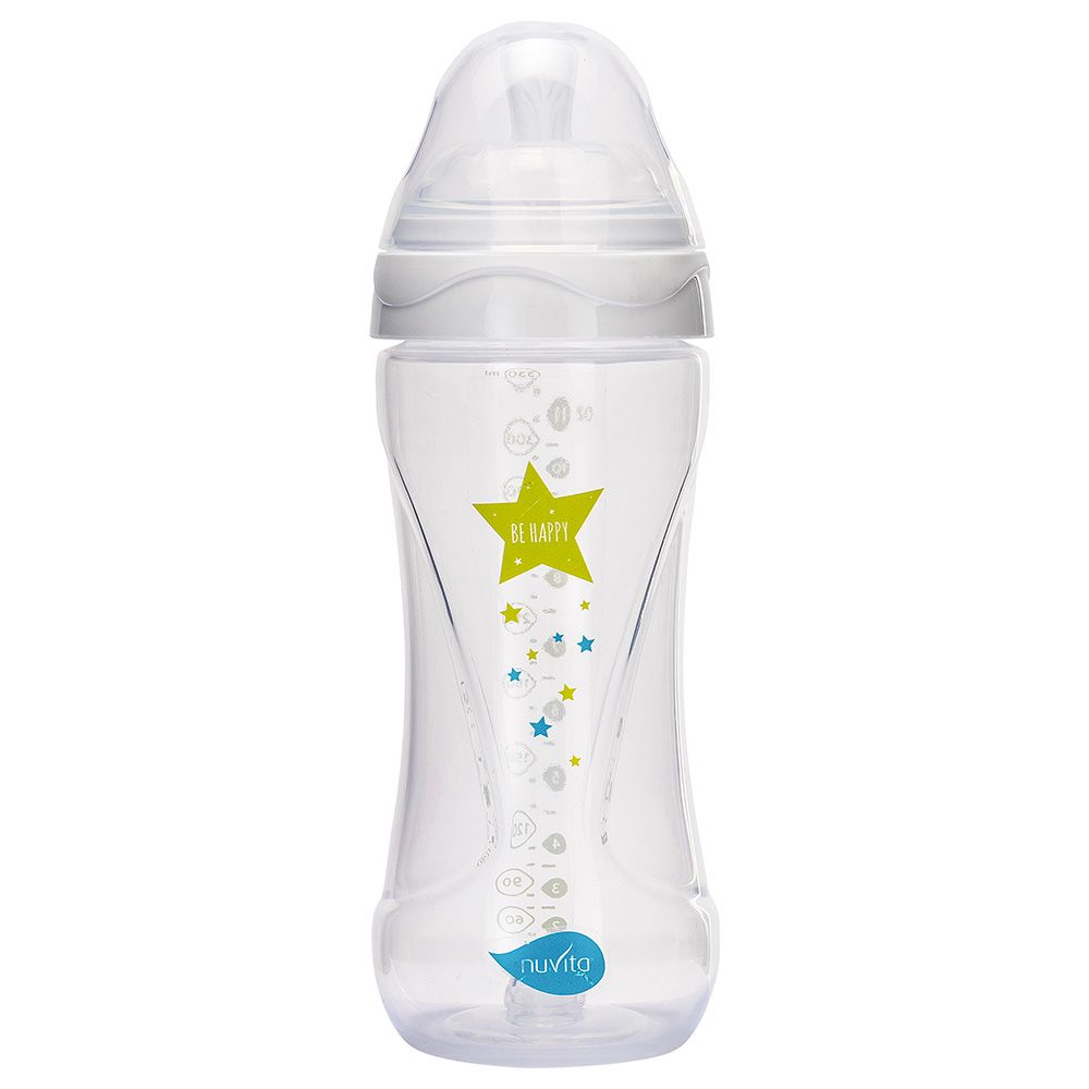 Nuvita - Mimic Cool Anti Colic Baby Bottles 330ml - White