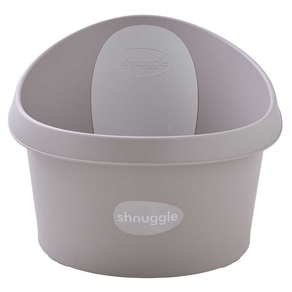 Shnuggle - Toddler Bath Tub W/ Plug & Seat Support - Taupe