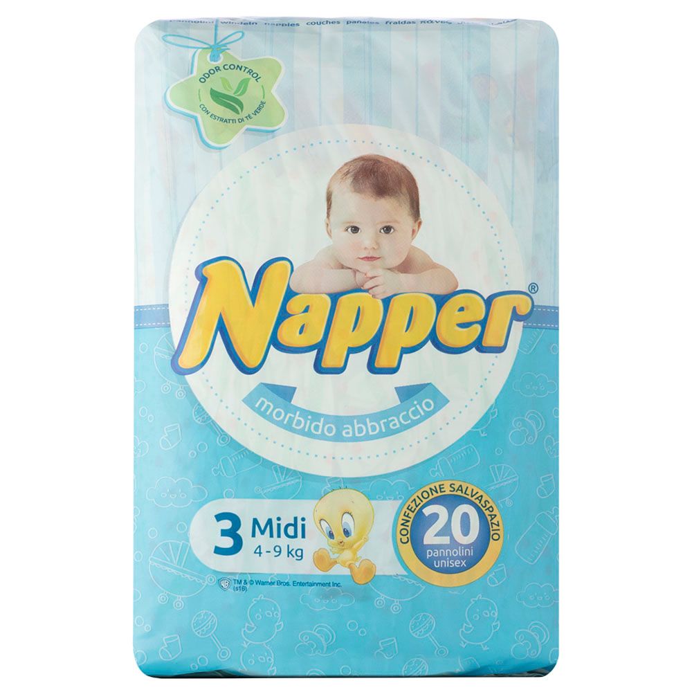 Napper - Diapers Soft Hug Parmon From 4-9kg 20pc