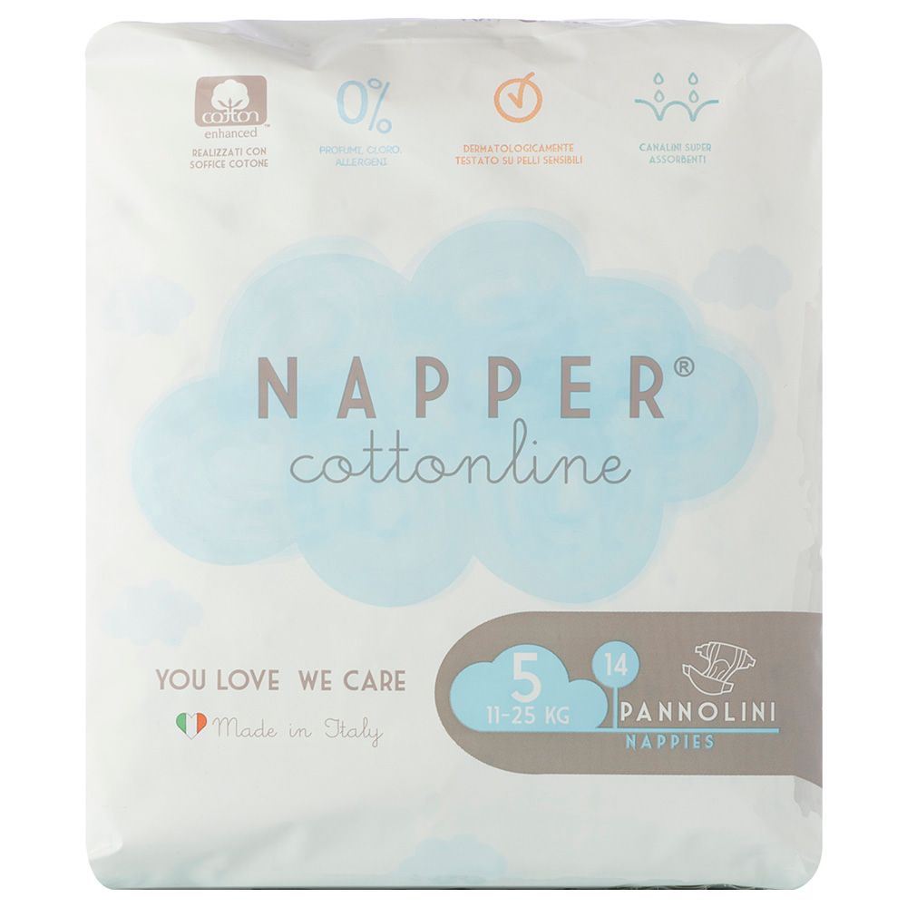 Napper - Cotton Line Diapers Soft Hug Parmon 11-25kg 14pc