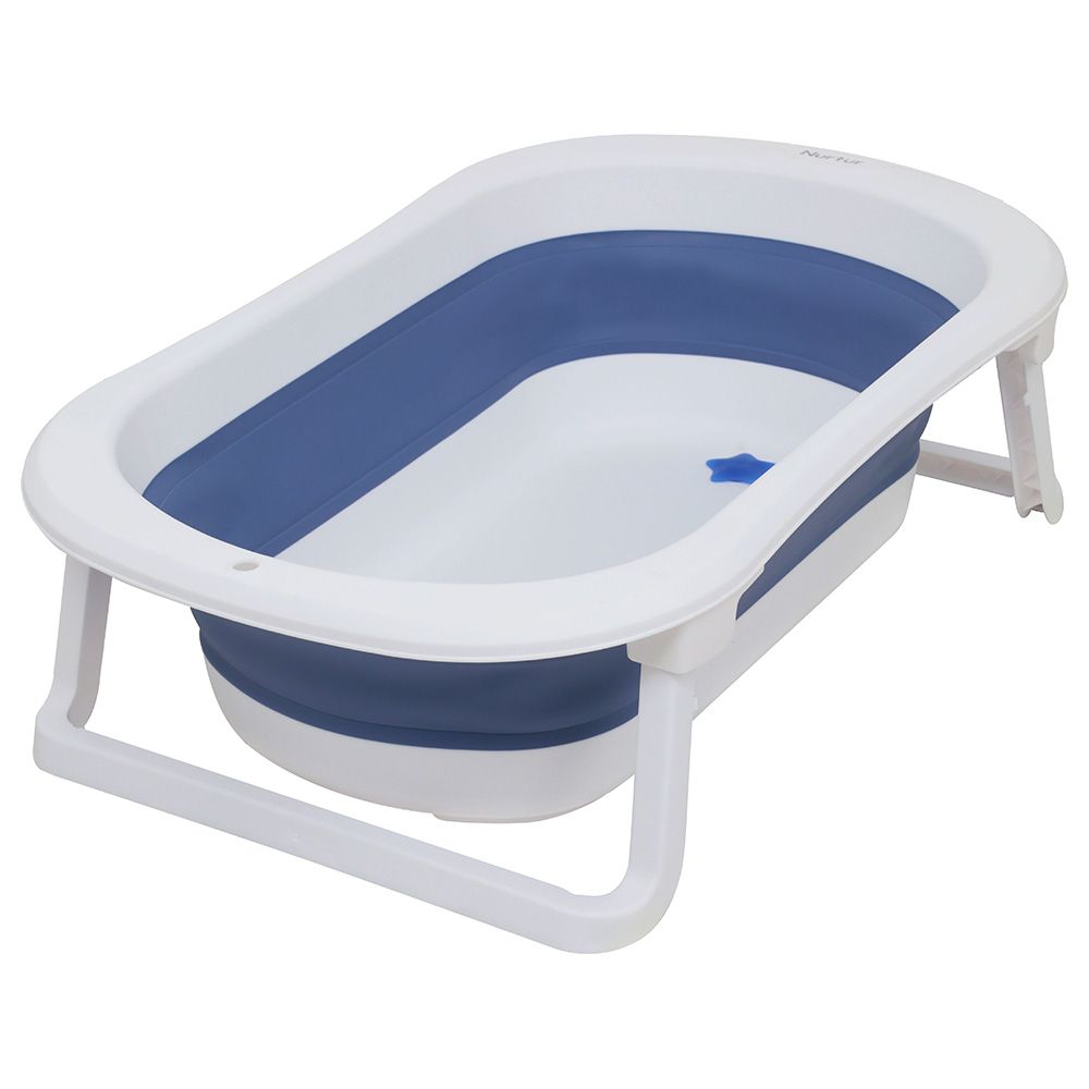 Nurtur - Collapsible Baby Bathtub - White/Blue