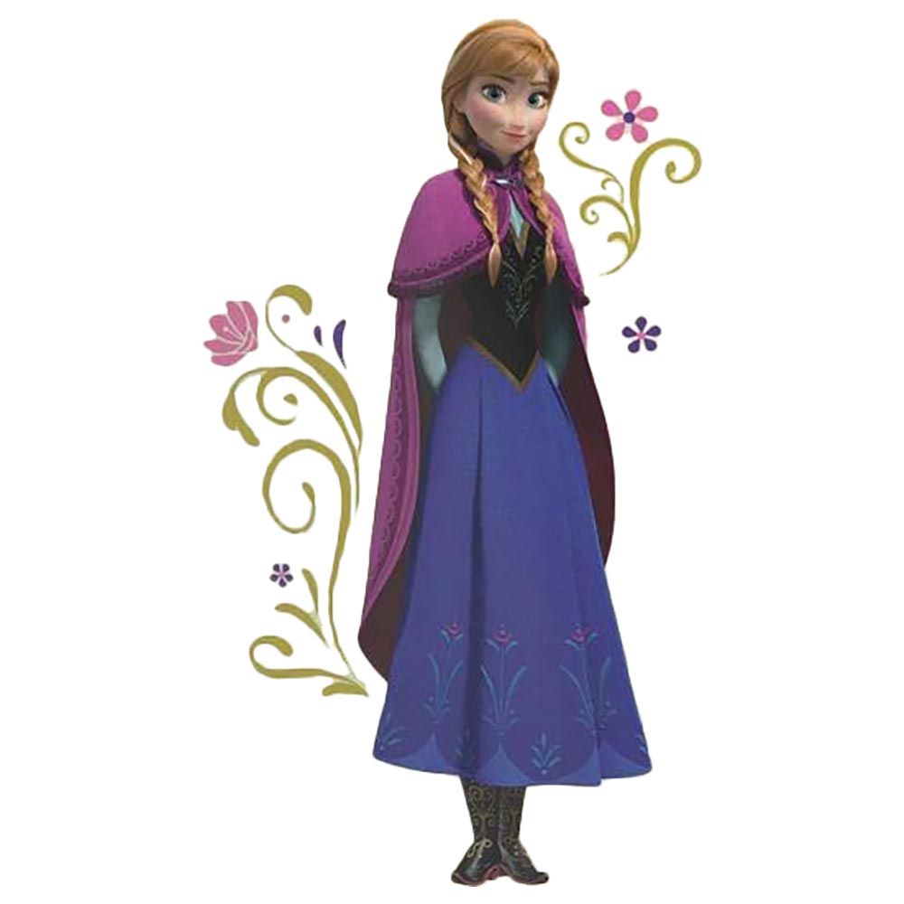 Room Mates Decals - Frozen Anna With Cape Giant