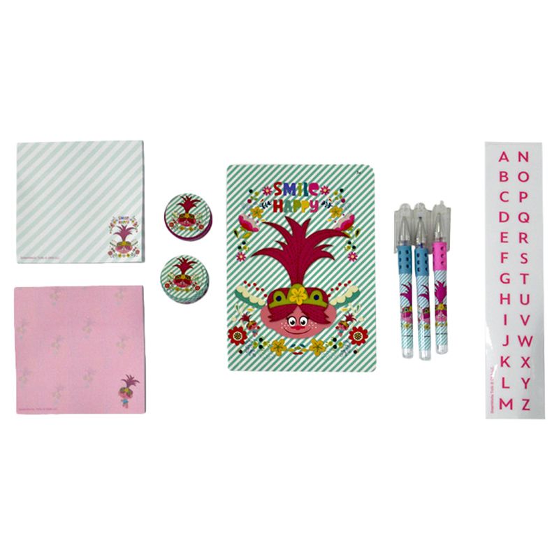 Trolls Stationery Set 10pc-Set - Green