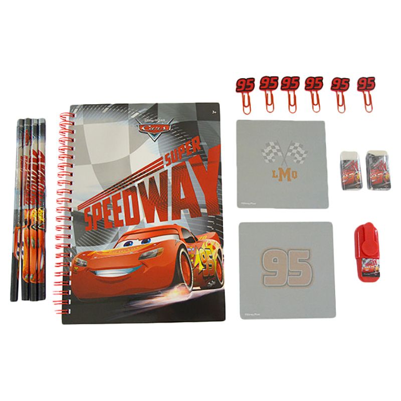 Disney - Cars Stationery Set 16pc-Set - Red