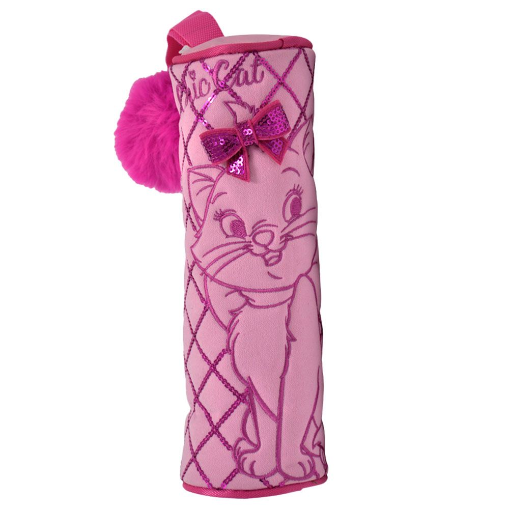 Disney - Marie Premium Pencil Case Round - Pink